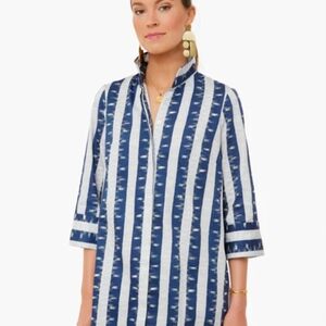 Tuckernuck Blue and White Striped Long Sleeve Dress